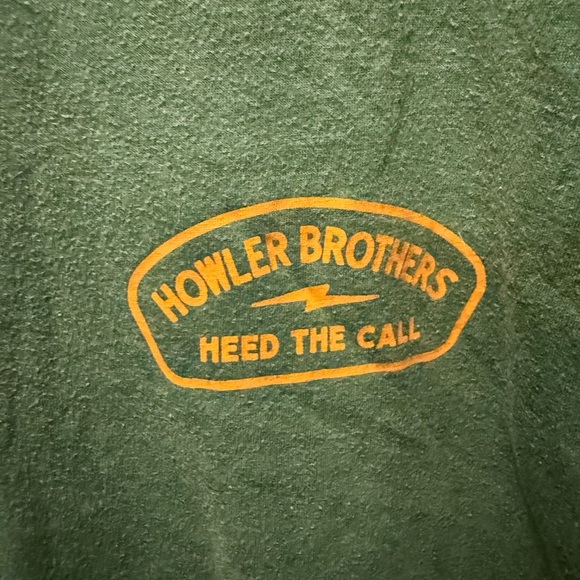 Howler Brothers Forest Green Tee with White Logo Size XXL - Picture 4 of 6